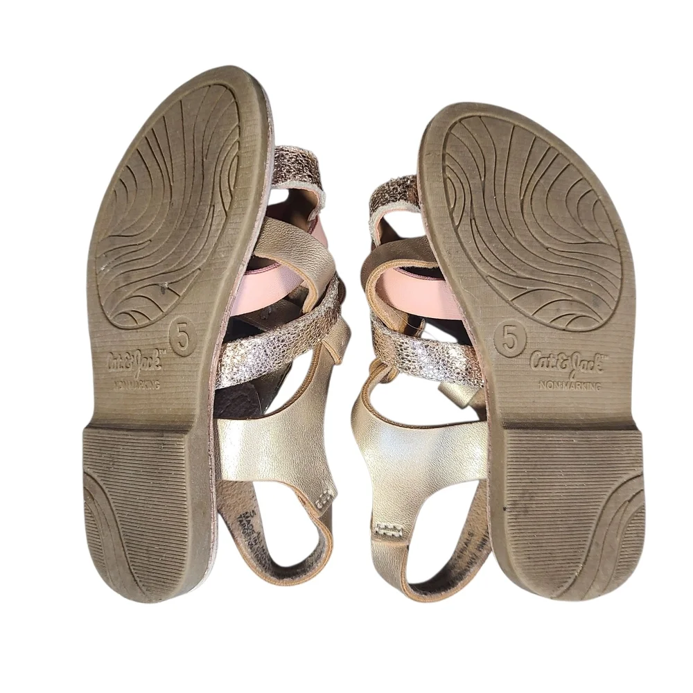 Toddler Girl Sandals Bundle Size 5 | 3 Pairs Cat & Jack Kenneth Cole - Picture 9 of 10